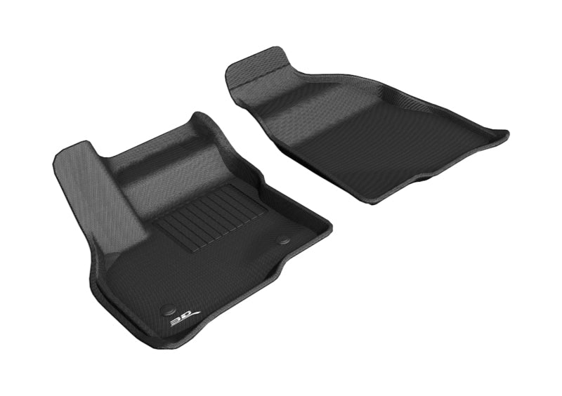 3D MAXpider Kagu Custom Fit Floor Mats for 2017-2020 Chevrolet Bolt EV - 1st Row, All-Weather Protection, Non-Slip Design - Perfect for Daily Commute, Road Trips & Winter Driving