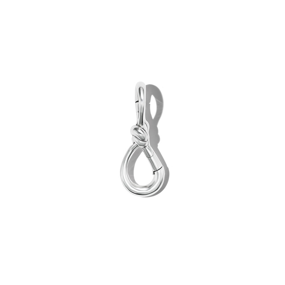 Marla Aaron Sterling Silver True Lover's Knot Lock Necklace - Romantic Gift for Her, Anniversary & Valentine's Day Jewelry
