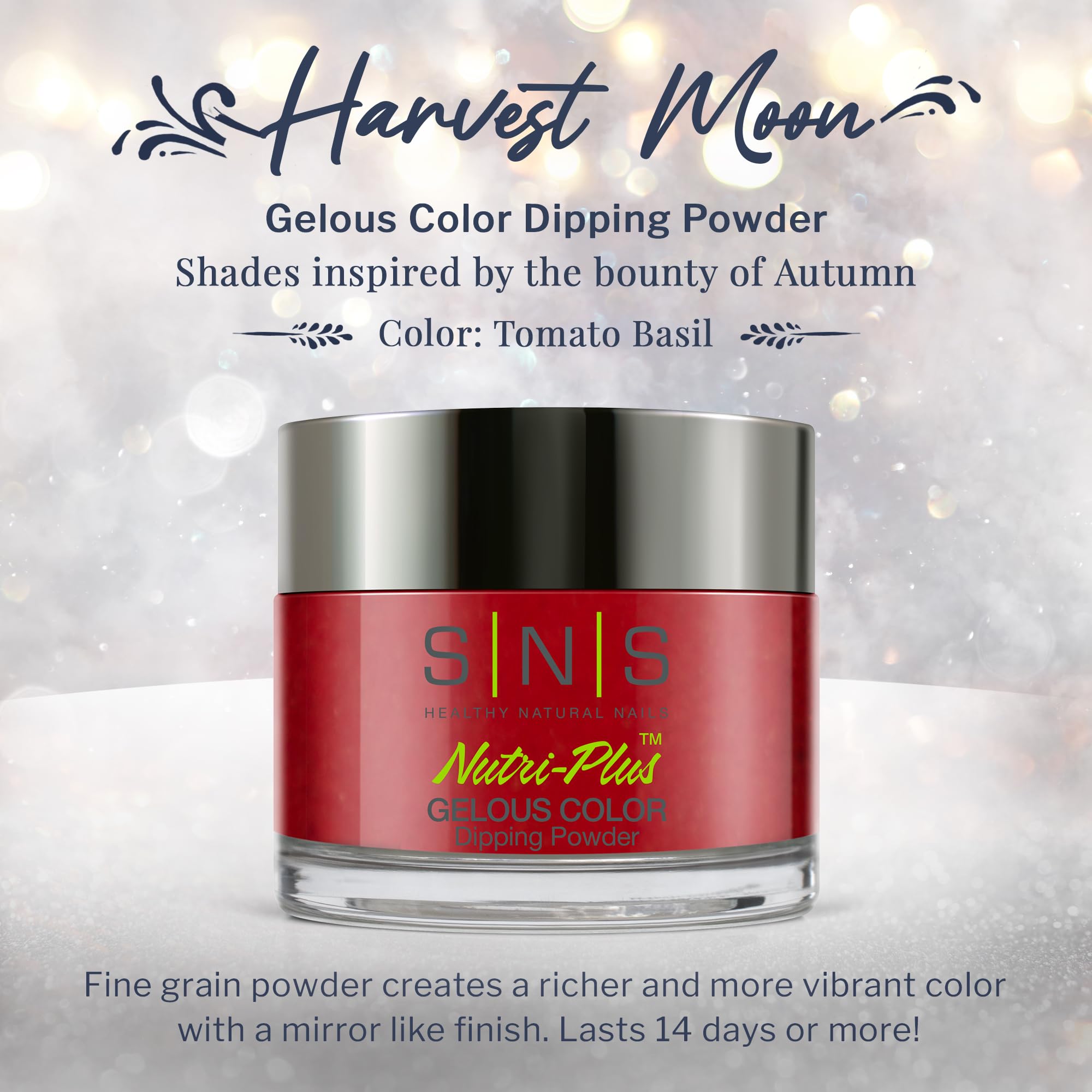 Long-Lasting SNS Nail Dip Powder - Tomato Basil (Orange & Cream) | 14-Day Wear, Low Odor, No UV Lamp Needed | 1oz Gelous Dipping Powder for Professional & At-Home Manicures | Perfect for Weddings, Parties & Everyday Nail Care