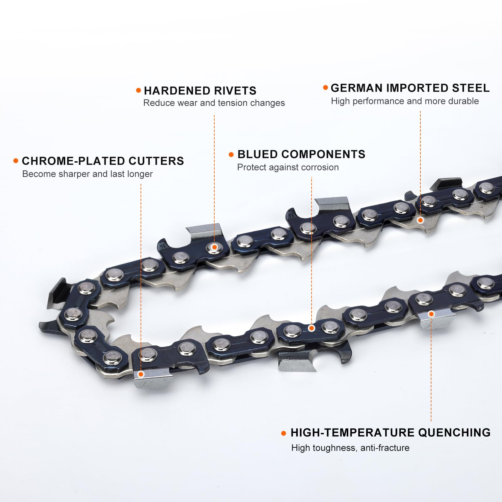 Hipa CS-590 20 Inch Chainsaw Chain Replacement for Echo CS-590 CS-600 - 3/8