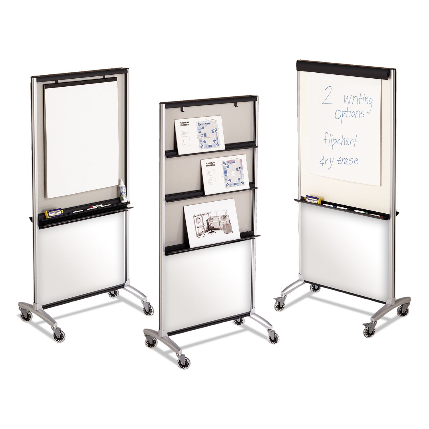 QRT500TE - Quartet® 3-in-1 Total Erase® Easel, Whiteboard & Display Board with Room Divider Function | 33