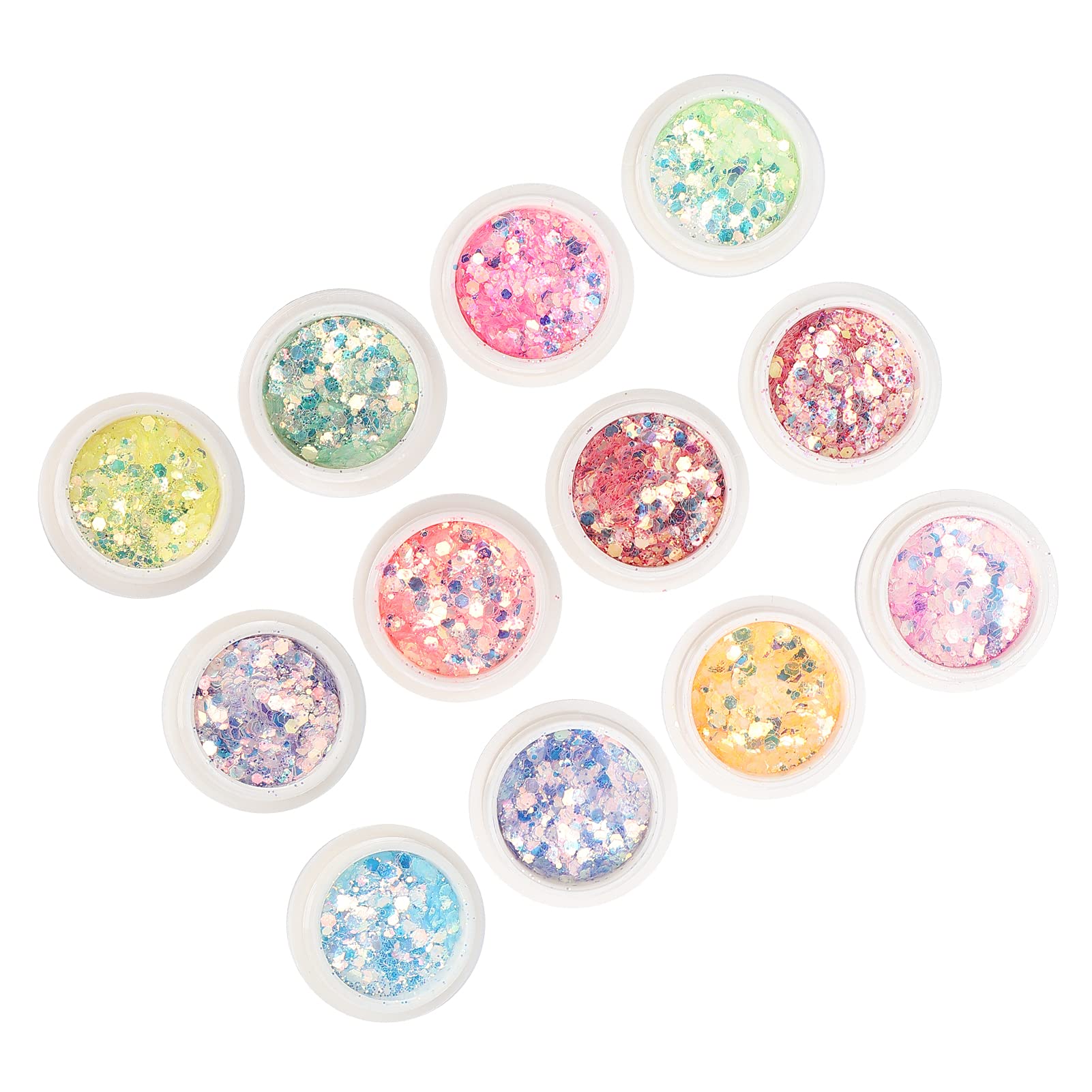 12 Boxes Nail Glitter Sequins & Flakes - DIY Nail Art Accessories for Women, Home & Salon Use | Perfect for Manicures, Pedicures & Nail Decoration