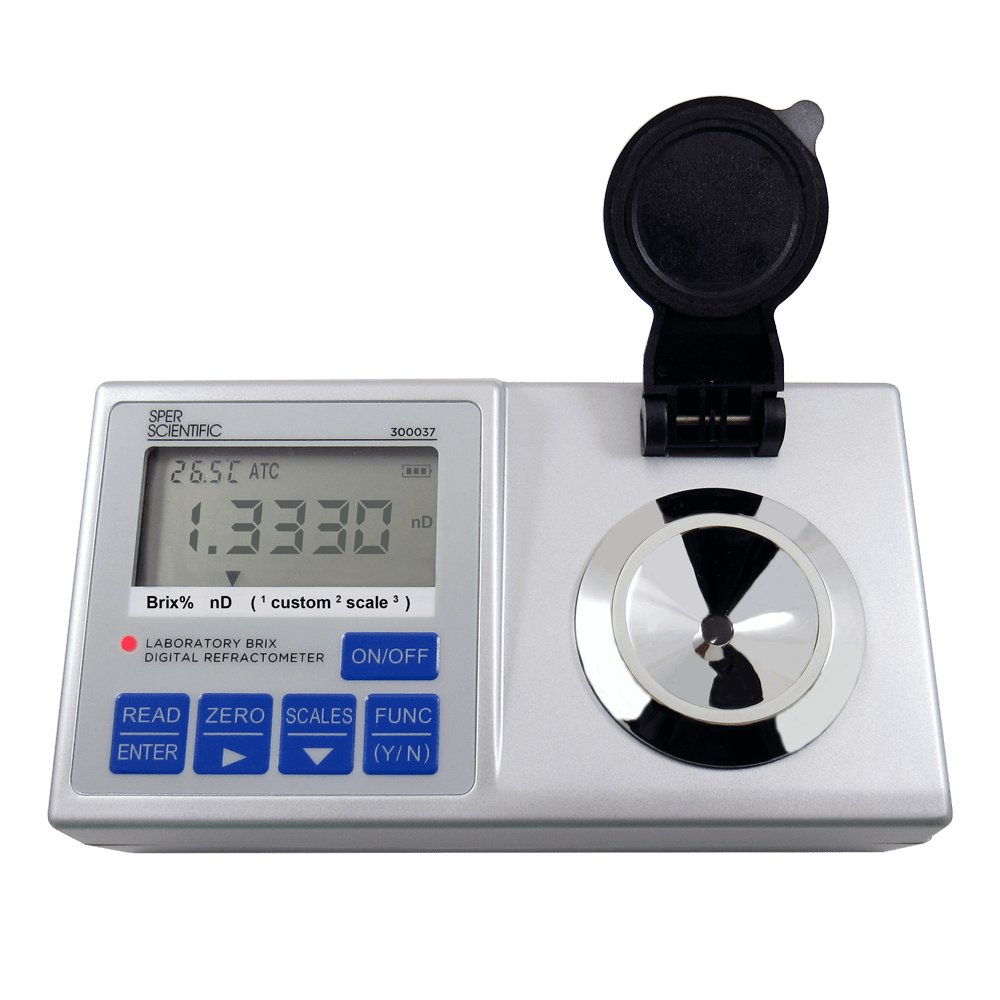 Digital Refractometer for Lab Use - Programmable Brix Measurement Tool | Perfect for Brewing, Winemaking & Food Processing