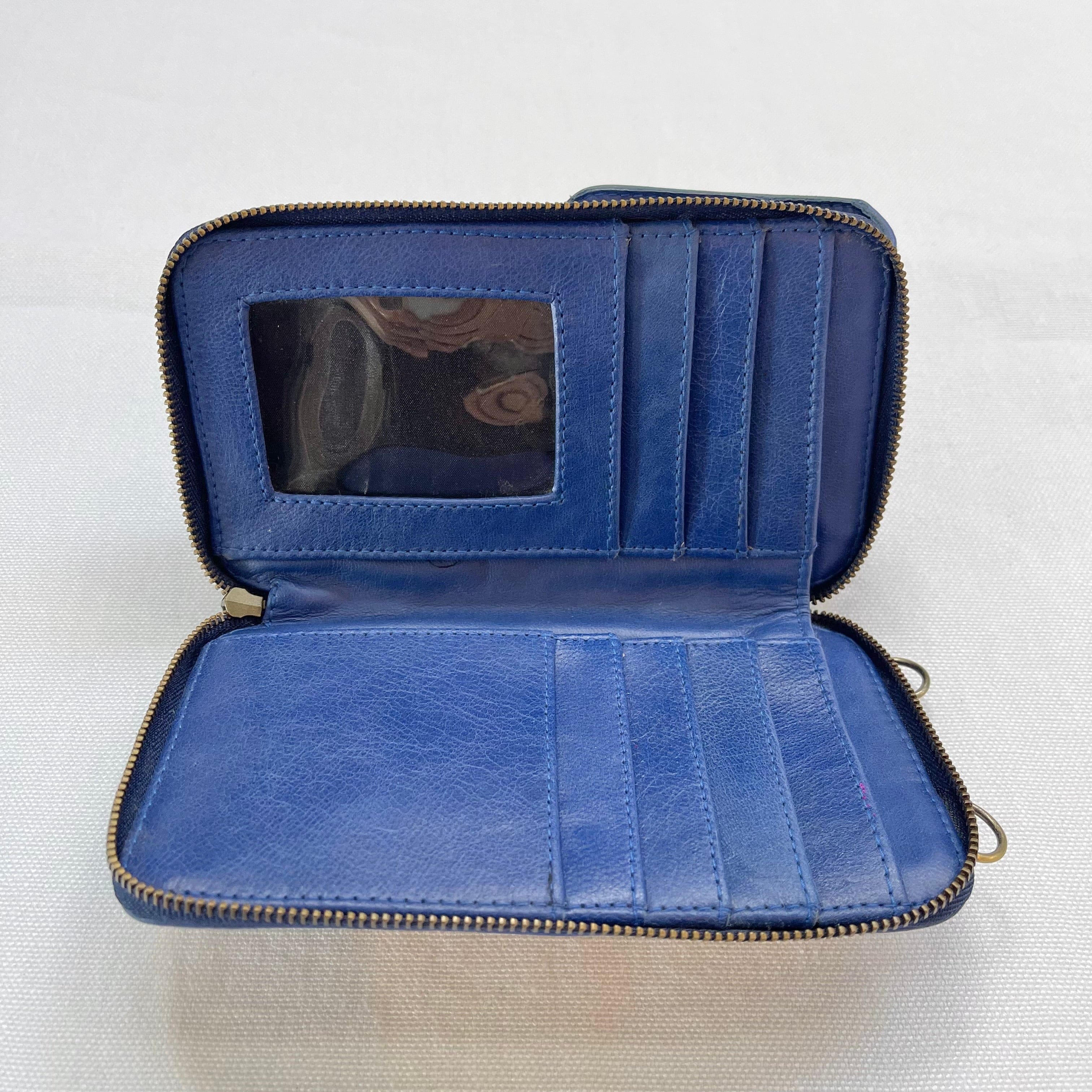 The Little & Fox Cross Body Leather Clutch Purse for Women - Electric Blue Handbag for Casual Outings, Date Nights & Travel Accessories