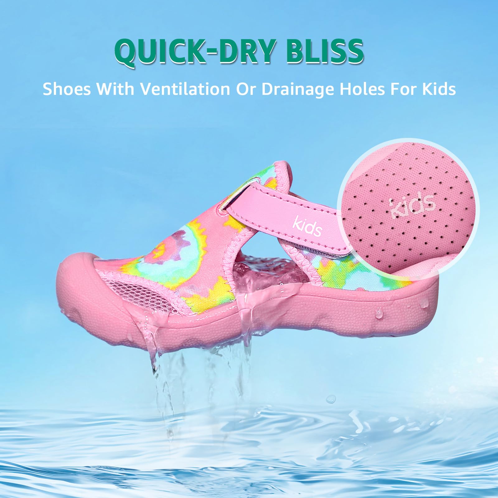 **Best Toddler Water Shoes for Boys & Girls - Quick-Dry Non-Slip Beach Swim Shoes for Pool, Ocean & Water Play - Lightweight & Comfortable Baby Aqua Shoes**