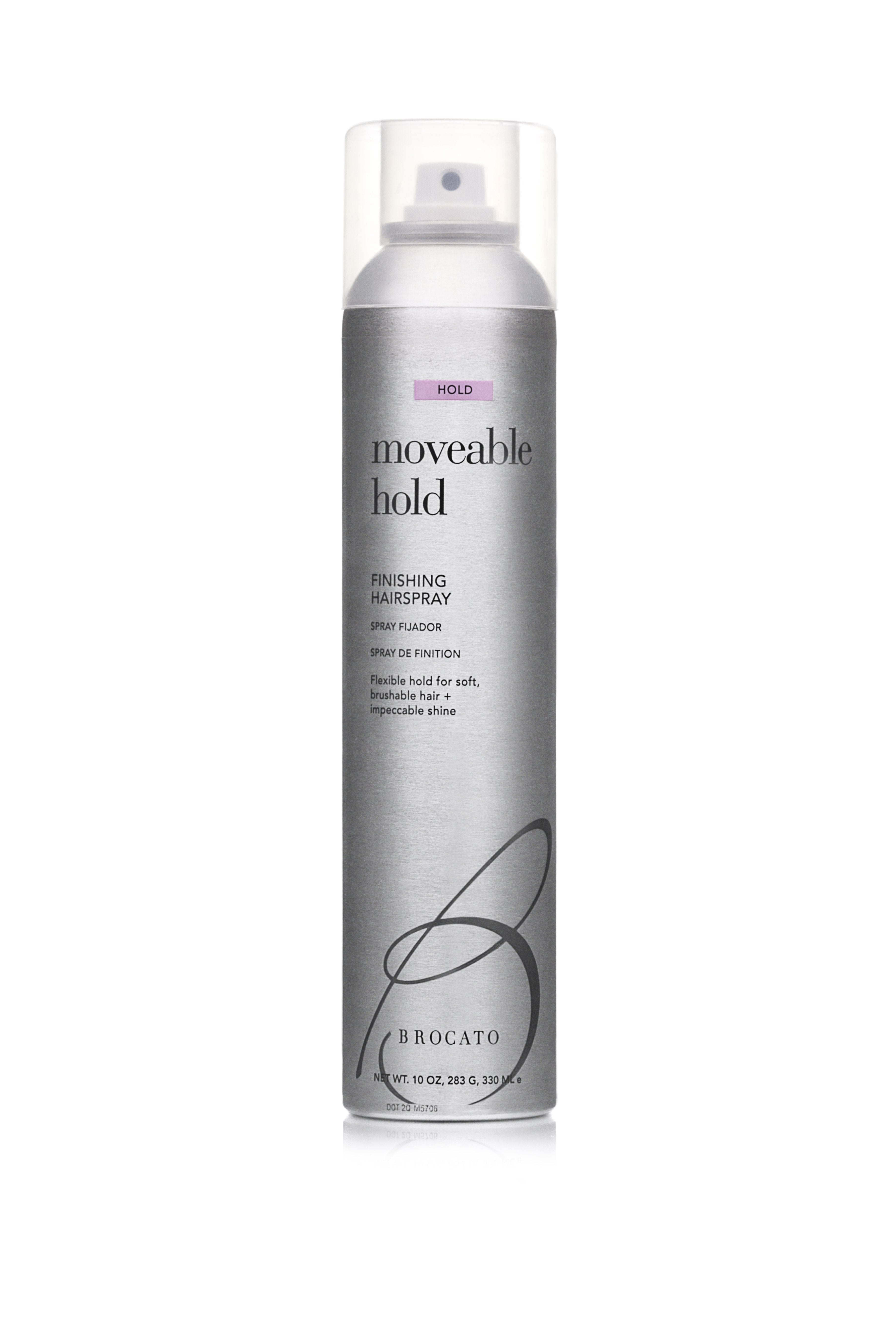 BROCATO Moveable Hold Hair Spray - 10 oz | Strong Flexible Hold Hairspray for All Hair Types | Perfect for Styling, Volume & Hold for Daily Use or Special Occasions