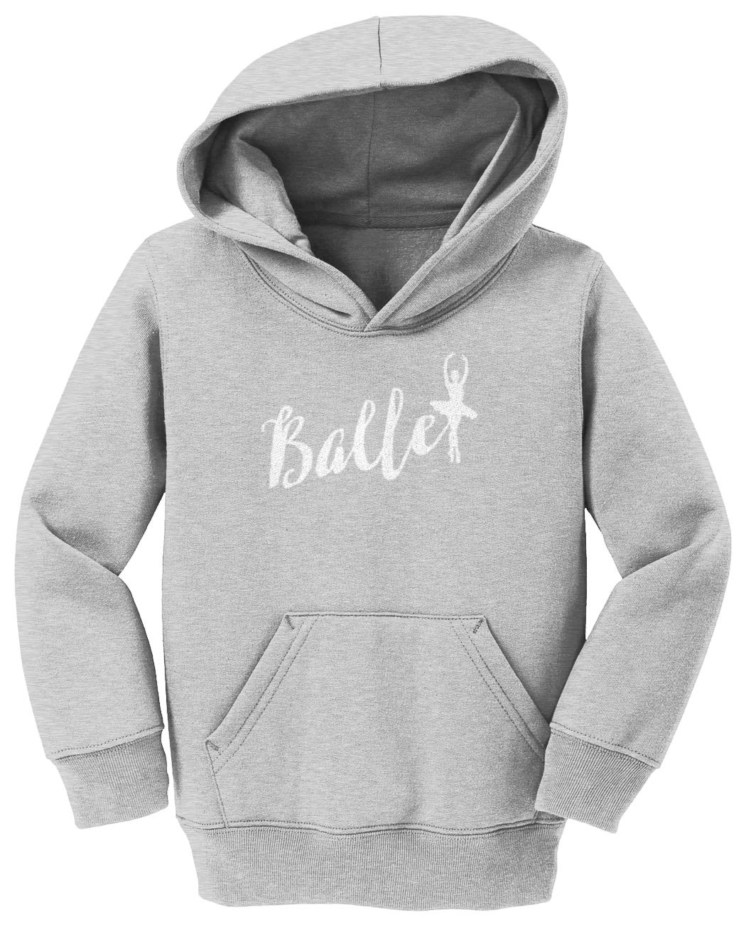 Ballet Dancing Silhouette Fleece Hoodie for Toddlers & Kids - Cozy Dancewear for Ballet Class & Winter Play