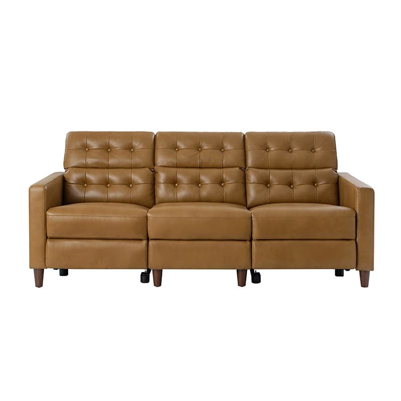Viktor Mid Century Modern Oversized Power Reclining Sectional Sofa with Adjustable Headrests - Comfortable L-Shaped Couch for Living Room, Home Theater & Family Gatherings