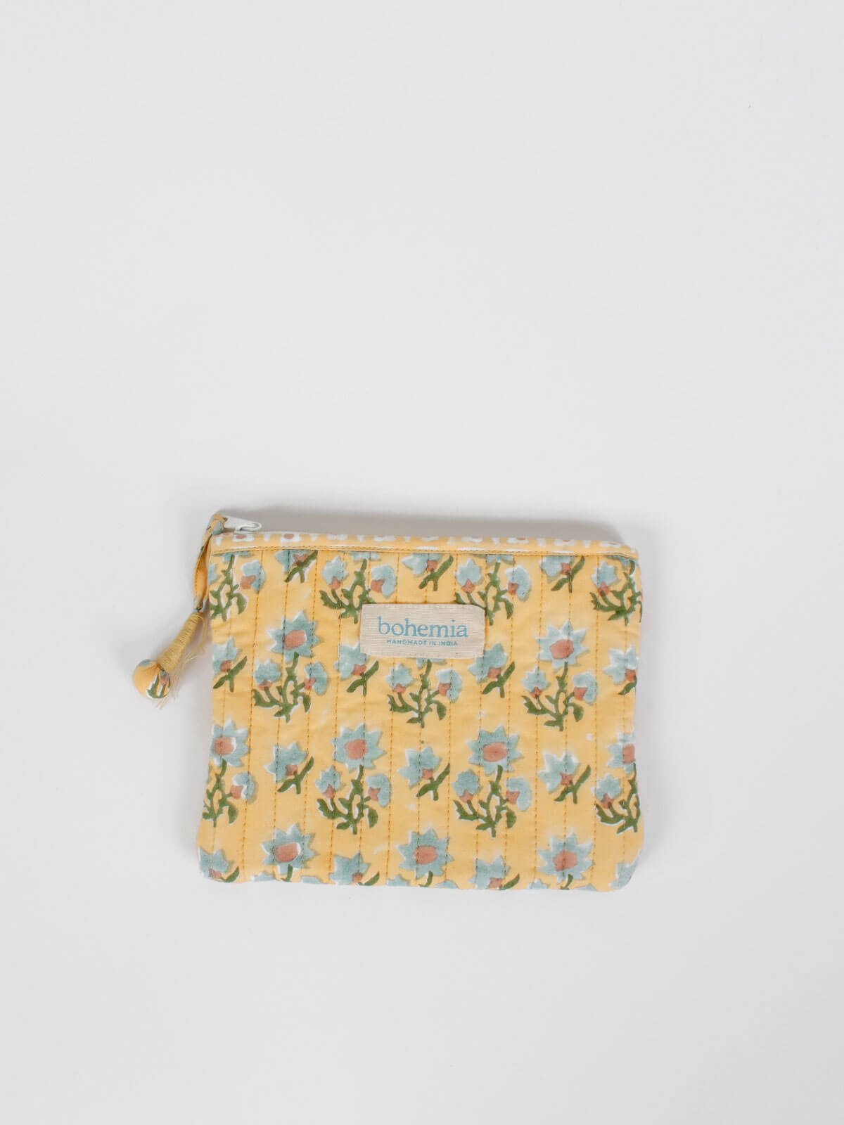 Posie Zip Pouch in Buttermilk - Stylish Cosmetic Bag for Makeup, Travel & Daily Essentials | Perfect for Organizing Toiletries, Jewelry & Small Accessories