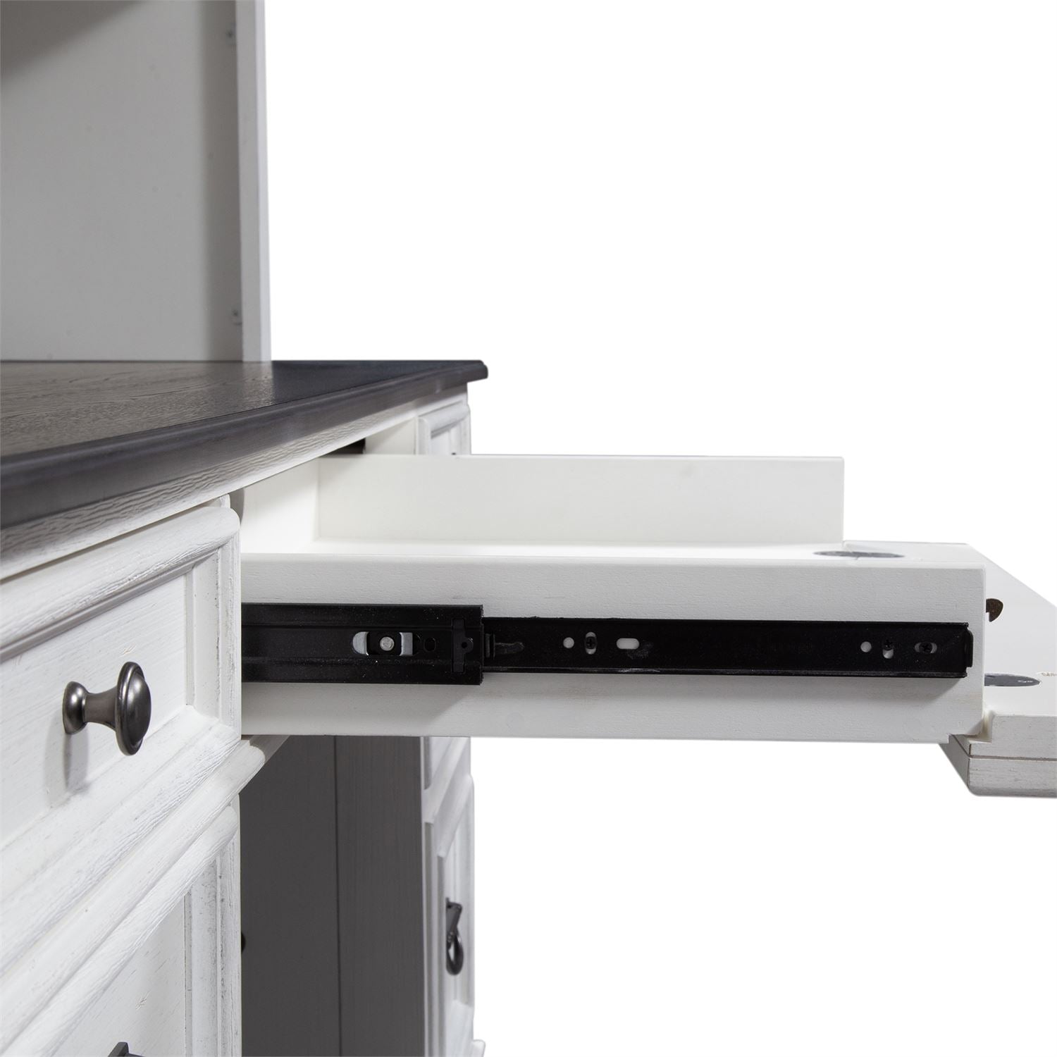 Two-Tone Home Office Desk - Modern Ergonomic Writing & Computer Workstation for Remote Work & Study - Perfect for Small Spaces & Home Offices