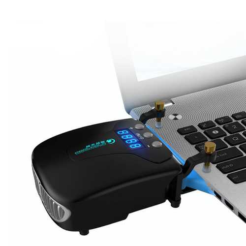 Coolcold Ice 4 Laptop Cooling Pad with Powerful Fans - Portable Notebook Cooler for Gaming & Work - Perfect for Office, Home & Travel Use