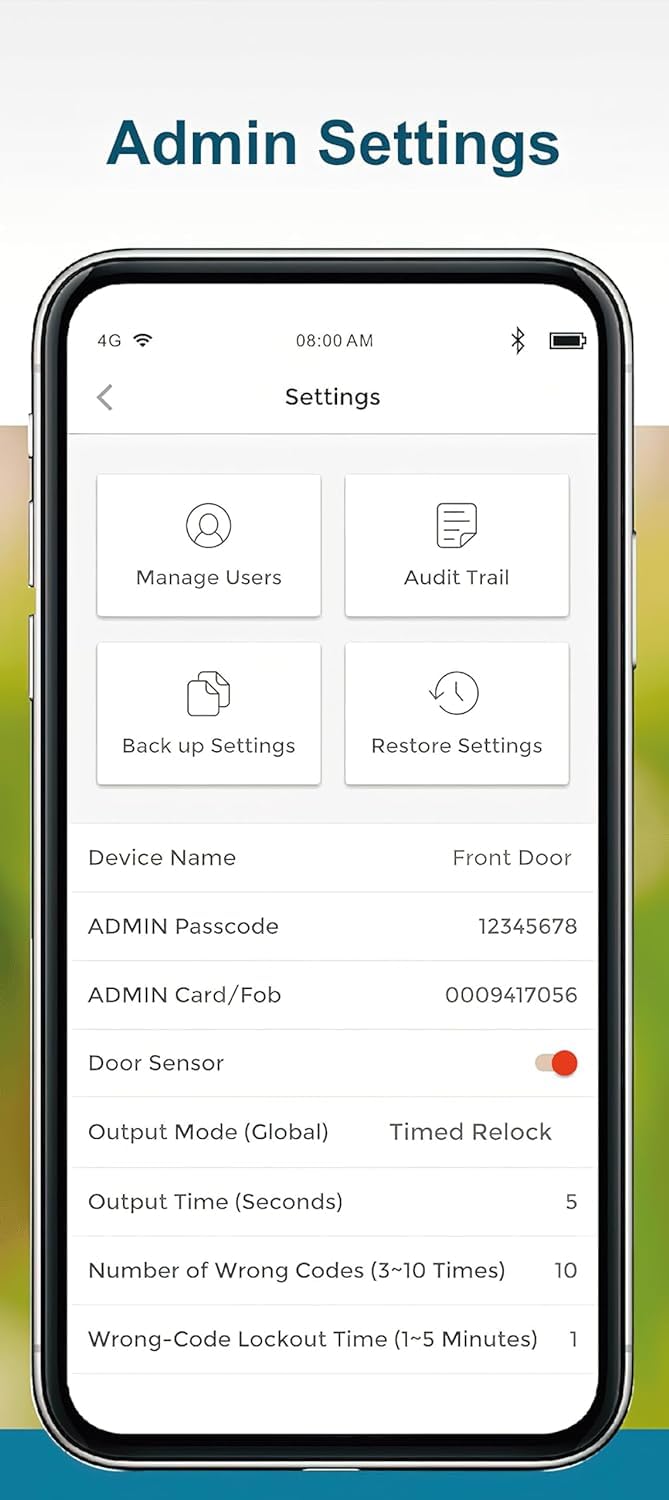Seco-Larm SK-B141-PQ Bluetooth Access Control Keypad - Single-Gang Proximity Reader with Mobile App Programming | 1000 User Capacity | IP65 Weatherproof for Indoor/Outdoor Security | Ideal for Homes, Offices & Commercial Buildings