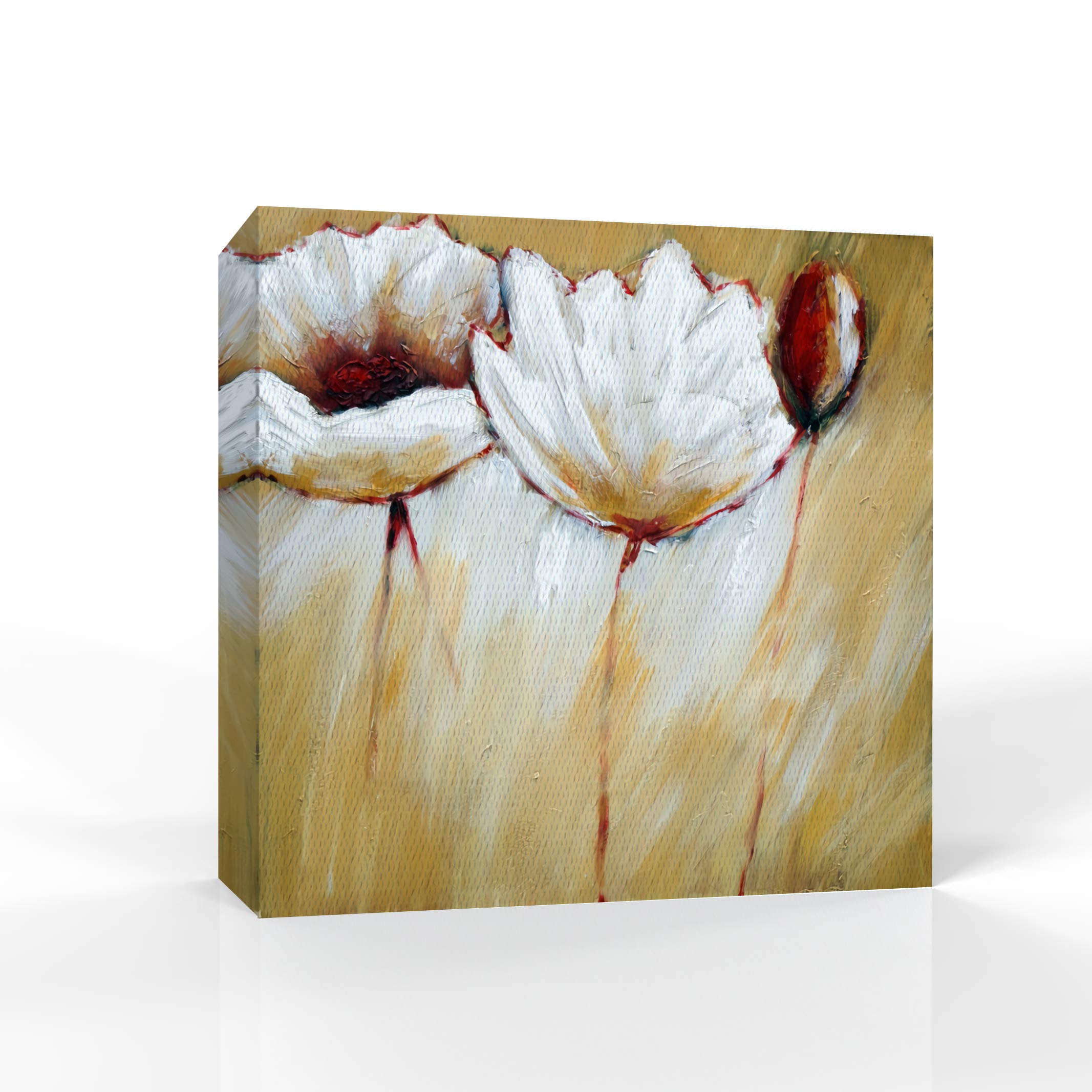 Wall26 Canvas Wall Art - Beautiful Flower Pictures for Home Decor, Bedroom & Living Room Paintings, 12x12 Inches Framed Prints - Perfect for Modern Interior Design and Gift Ideas