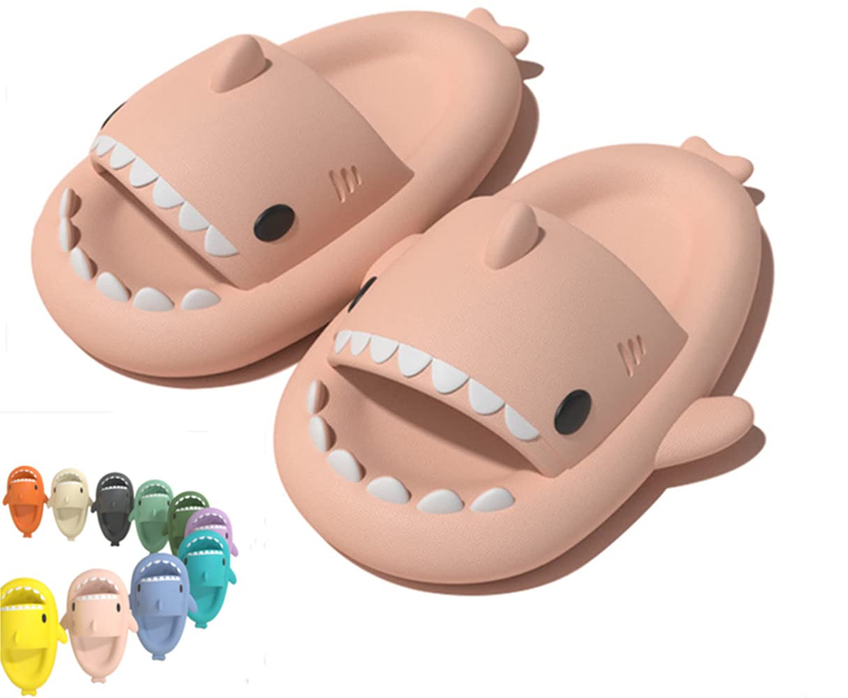 2022 Cute Shark Slippers for Women & Men - Anti-Slip Open Toe Slides with Cloud Sole - Summer Beach House Shoes for Indoor/Outdoor Wear