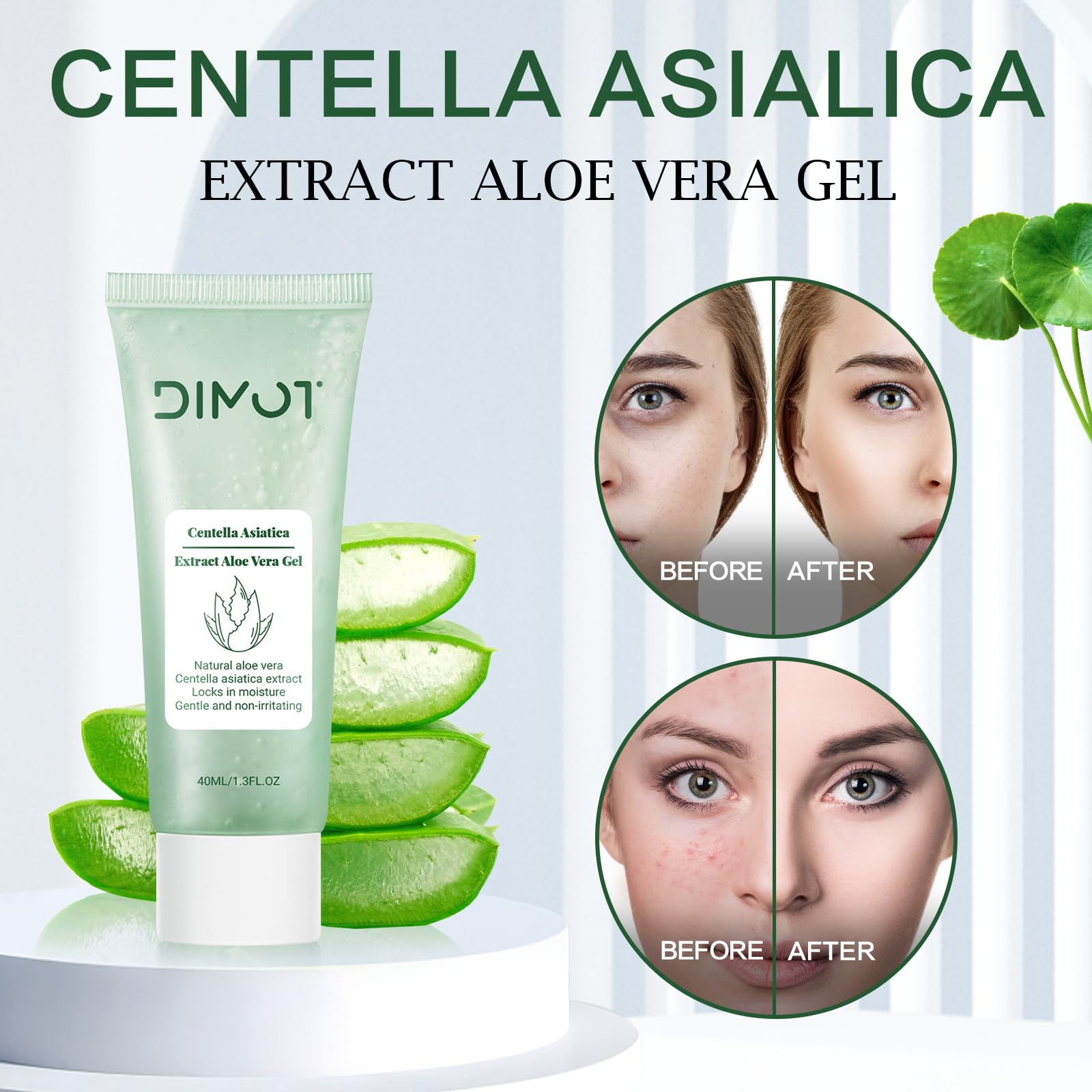 Purifying Exfoliating Gel - Gentle Facial & Body Scrub with Aloe Vera for Deep Cleansing & Moisturizing | Soothing Skincare Set for Women & Men (2pcs) | Perfect for Daily Routine, Spa Days & Christmas Gifts