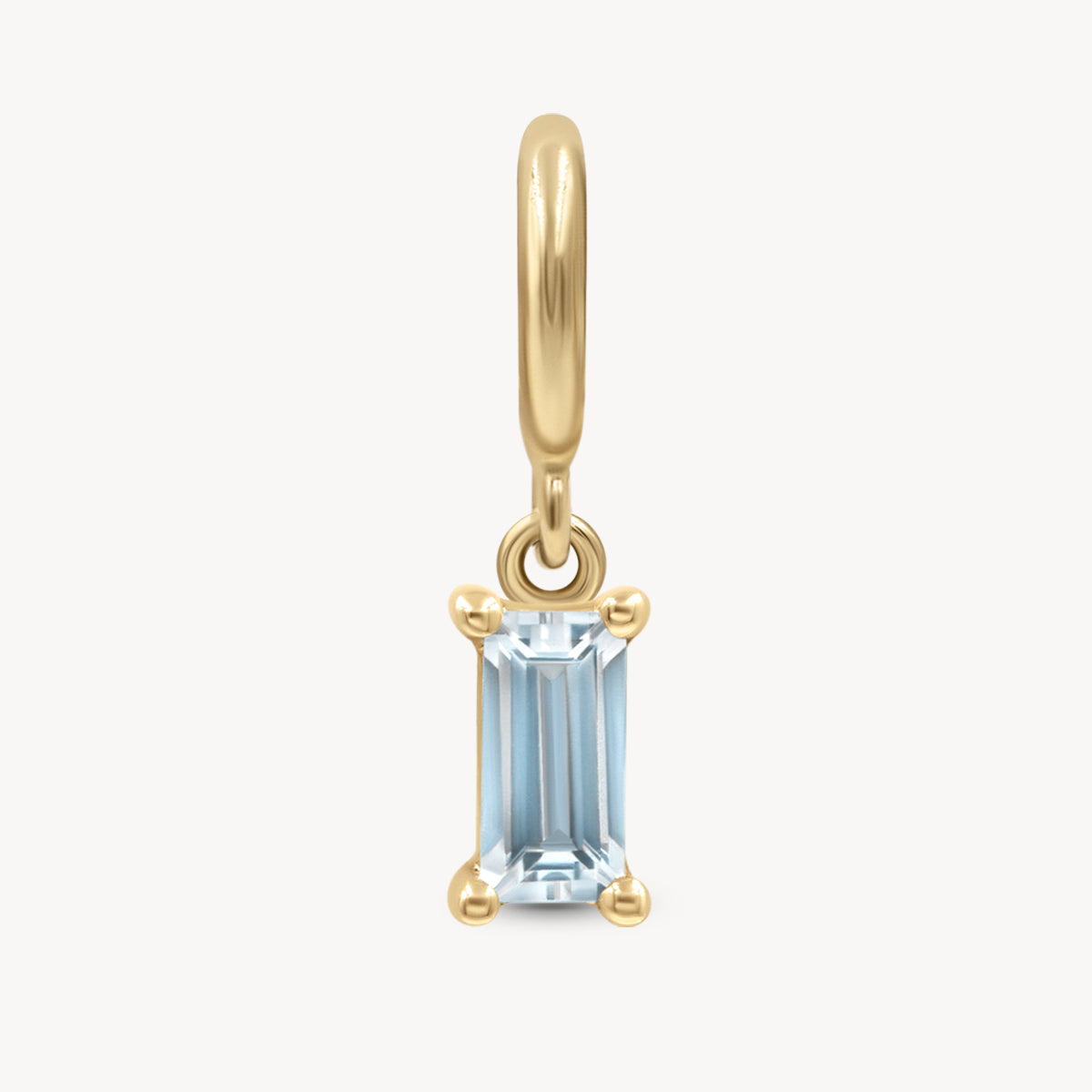 March Birthstone Charm - Genuine Aquamarine Pendant for Necklace | Perfect Gift for Birthdays, Anniversaries & Special Occasions