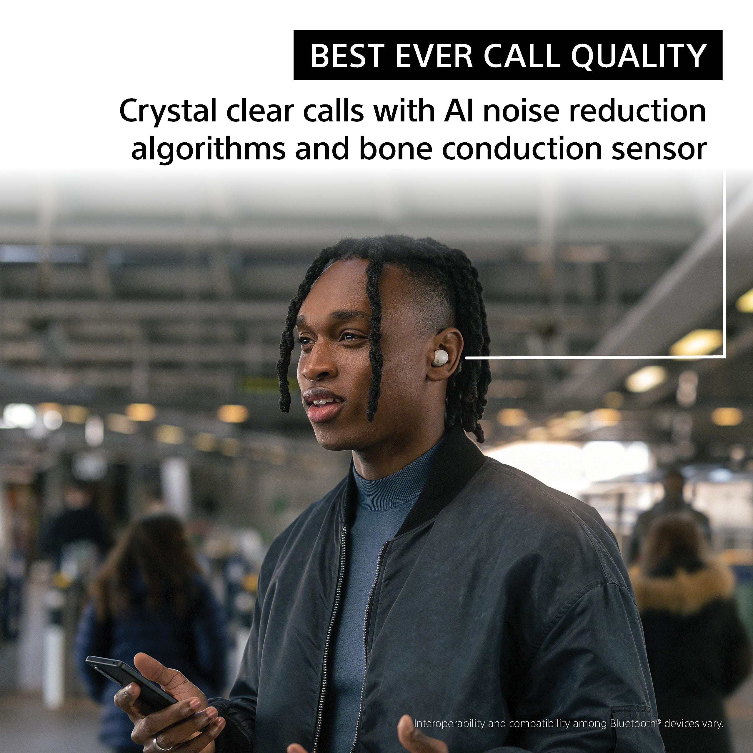 Sony WF-1000XM5 Wireless Bluetooth Earbuds with Active Noise Cancelling, Alexa Built-in, Hi-Res Audio - Silver | Perfect for Travel, Workouts & Commuting
