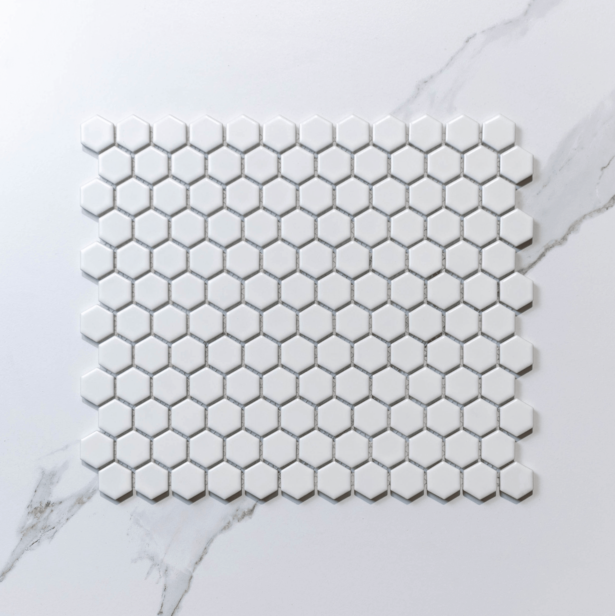 Hive S White 23x26 Hexagon Mosaic Tile - Peel and Stick Backsplash for Kitchen & Bathroom (10 Sheets) - Waterproof Self-Adhesive Wall Tile for Home Decor