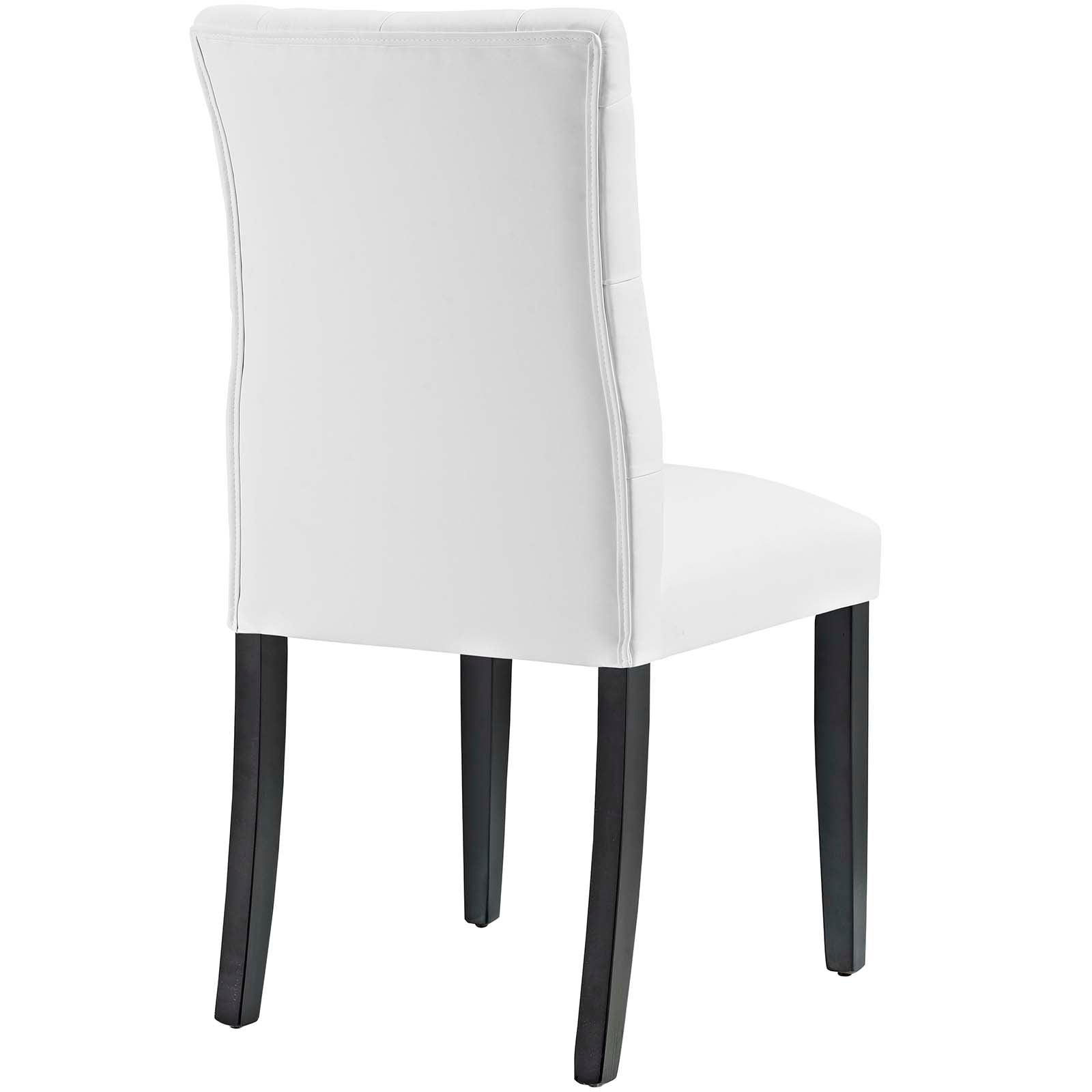 Duchess Vinyl Dining Chair - Modern Upholstered Kitchen & Dining Room Chair - Perfect for Home, Restaurant, and Office Use