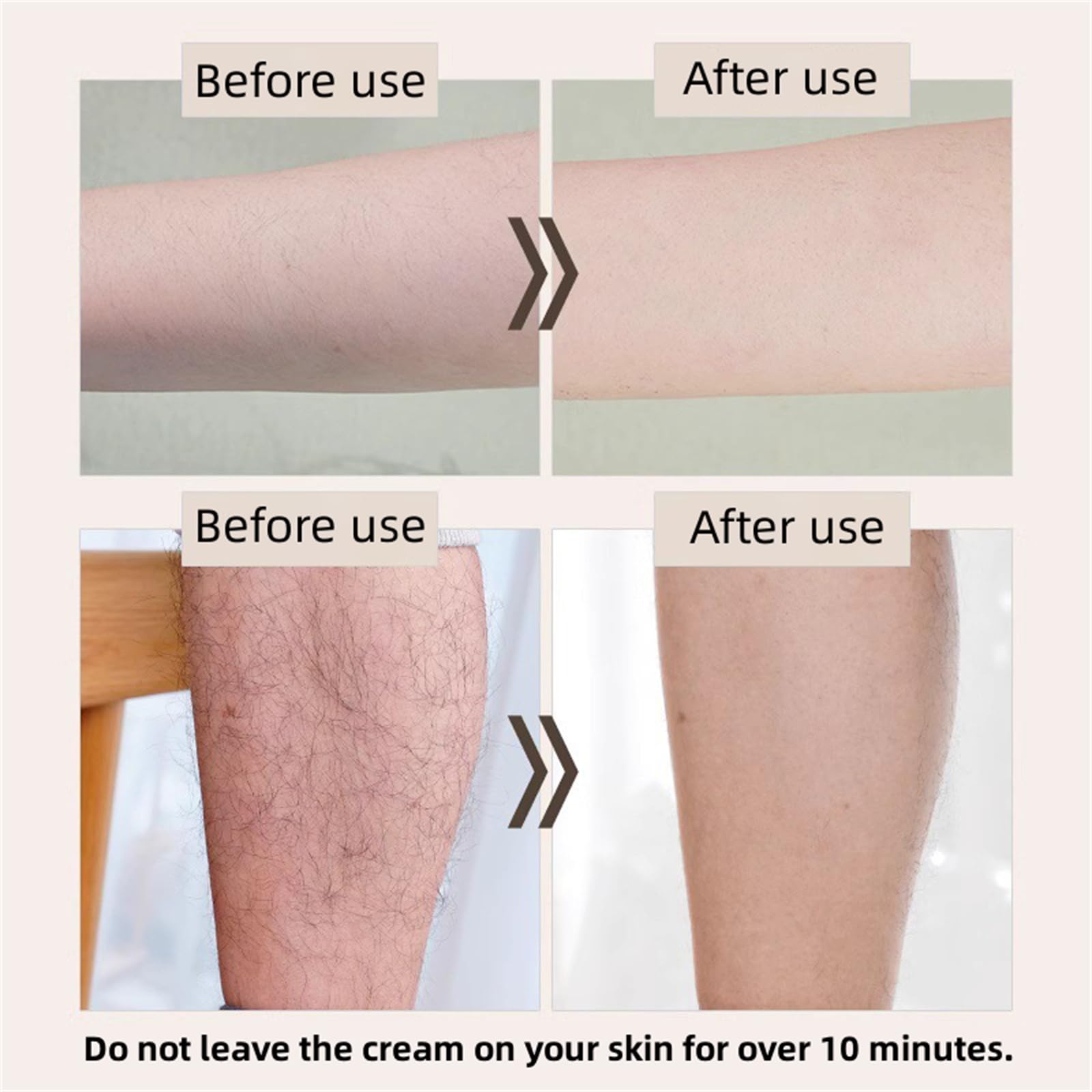 WATERCOME Hair Removal Cream for Women & Men - 30g/50g/80g/120g/220g Options - Gentle, Painless & Fast Body Hair Remover with Soothing Repair Cream (80g+20g) - Perfect for Legs, Arms, Bikini Area & Facial Hair Removal at Home