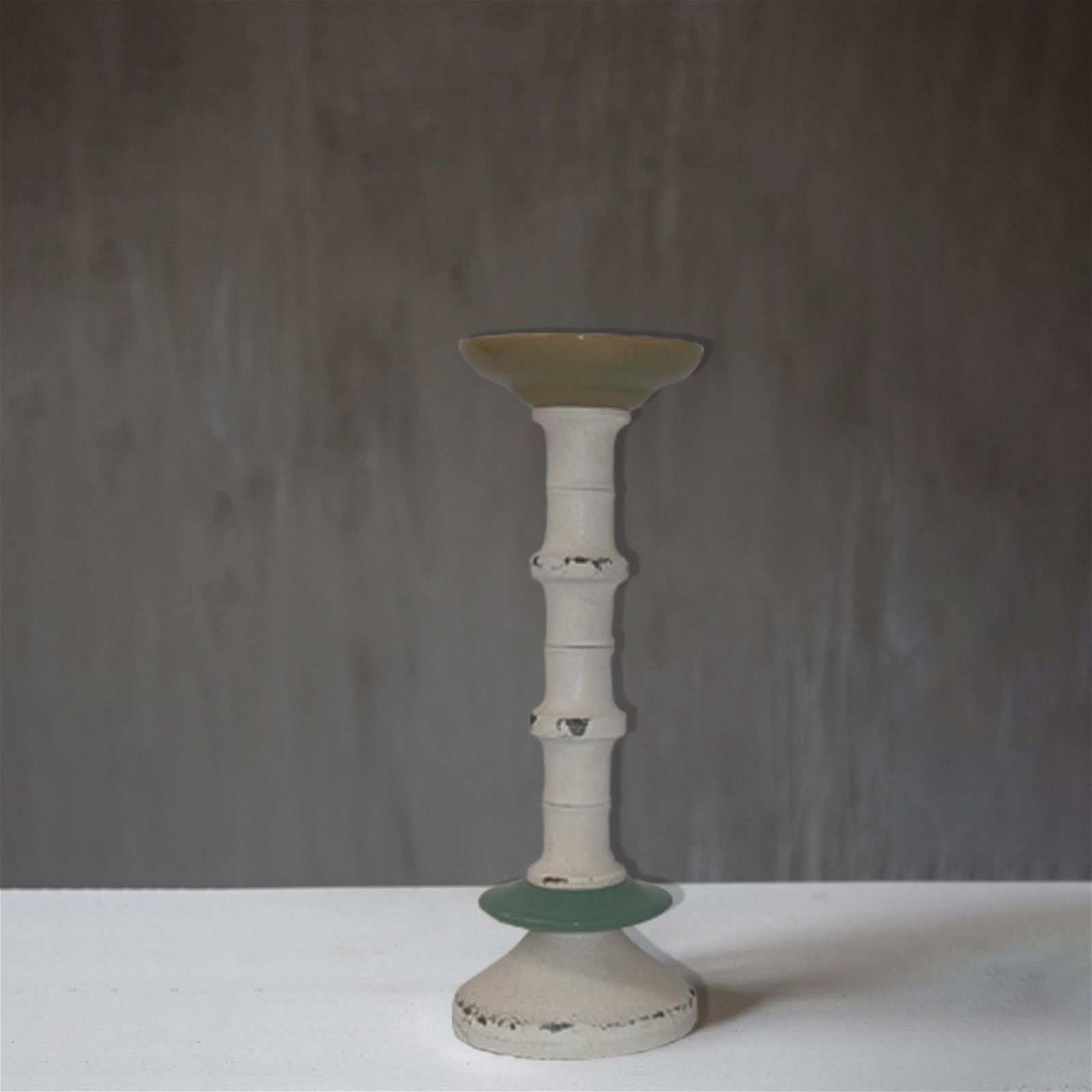 Vintage Blue Base Candle Holder by Urban Style - Perfect for Home Decor, Wedding Centerpieces & Romantic Dinners