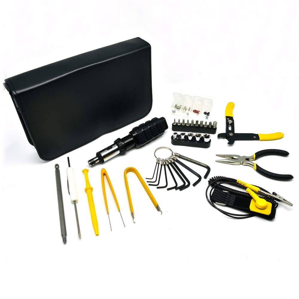 34-Piece Computer Tool Kit for Electronic Repair & Maintenance - Professional Precision Screwdriver Set with Case for PC, Laptop & Smartphone Upgrades | Ideal for IT Technicians & DIY Enthusiasts