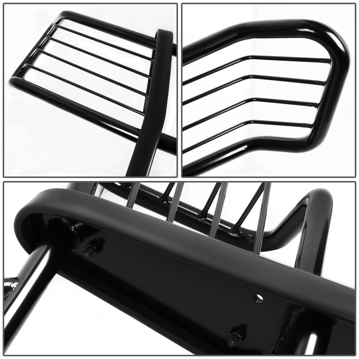 DNA Motoring GRILL-G-011-BK Black Front Bumper Brush Grille Guard for 2003-2007 Chevy Silverado 2500HD/3500HD & Classic Models - Heavy Duty Off-Road Protection & Stylish Upgrade