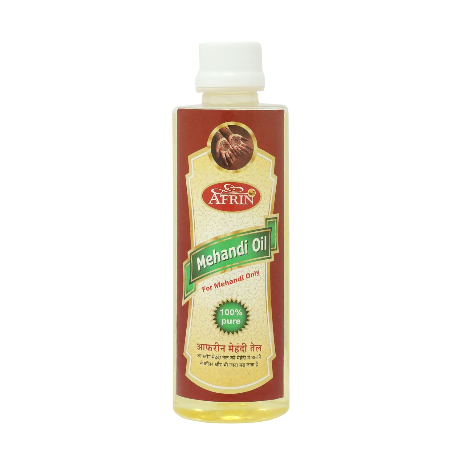 AFRIN Mehandi Oil for Henna Cones - 200ml | Natural Hair & Skin Care | Perfect for Bridal Mehndi, Festivals & DIY Body Art