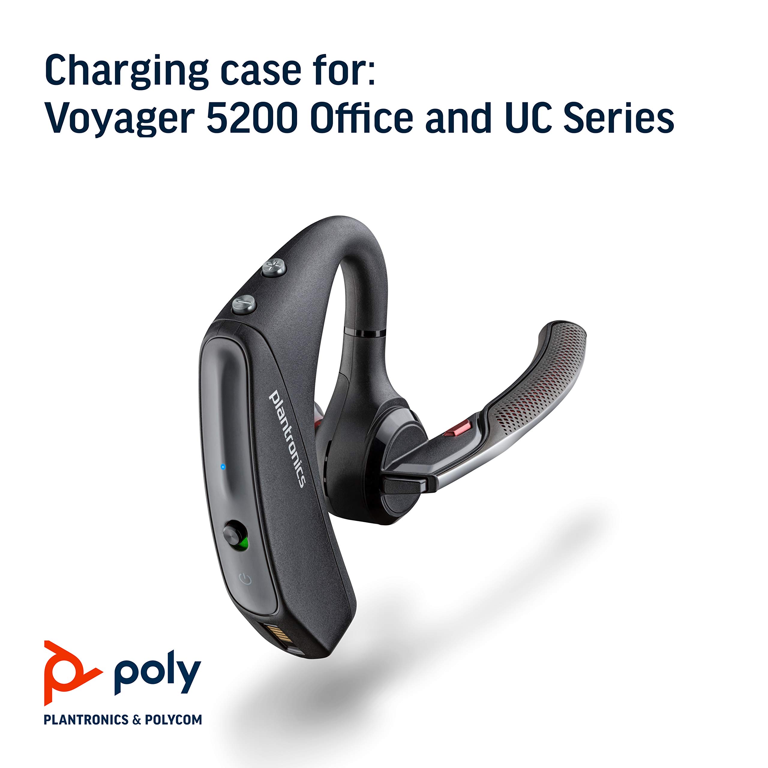 Plantronics Voyager 5200 Charge Case (Poly) - Wireless Headset Charging Case for Office, Call Center & Remote Work - Durable Headset Charger with Fast Charging Technology