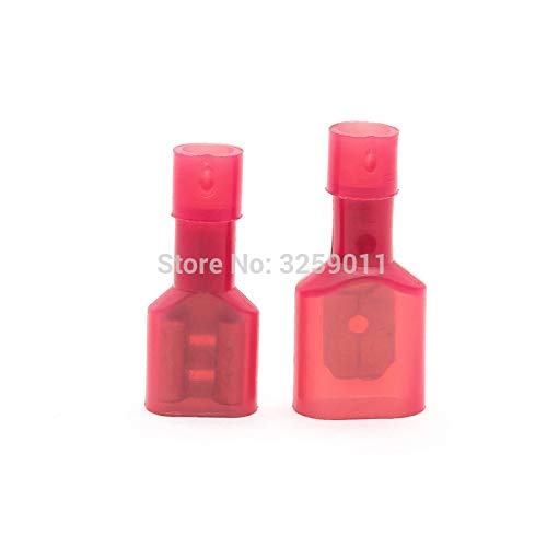 100PCS Nylon Insulated Male Female Butt Connectors - Electrical Terminals for Wiring & DIY Projects