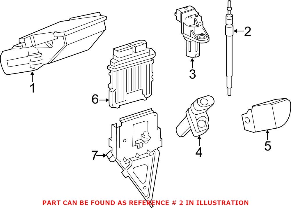 Genuine OEM Diesel Glow Plug for Mercedes 0011598001 - Perfect for Mercedes Diesel Engine Repair & Maintenance