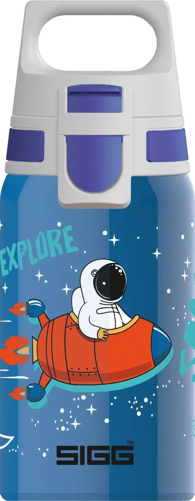 SIGG Shield One KIDS 0.5L Insulated Water Bottle - Leak Proof, BPA Free, Space Design - Perfect for School, Sports & Outdoor Activities