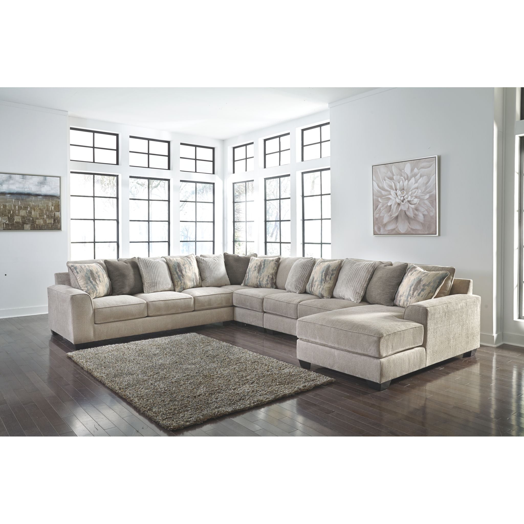 Ardsley 5-Piece Sectional Sofa with Chaise Lounge - Modern L-Shaped Living Room Furniture for Small Spaces, Apartment & Family Home Comfort