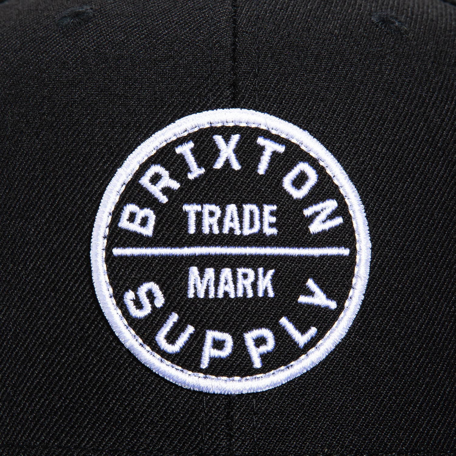 Brixton Oath III Snapback Hat - Black | Adjustable Baseball Cap for Men & Women | Perfect for Streetwear, Sports & Outdoor Activities