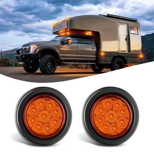 Amber 2Pcs 9LED