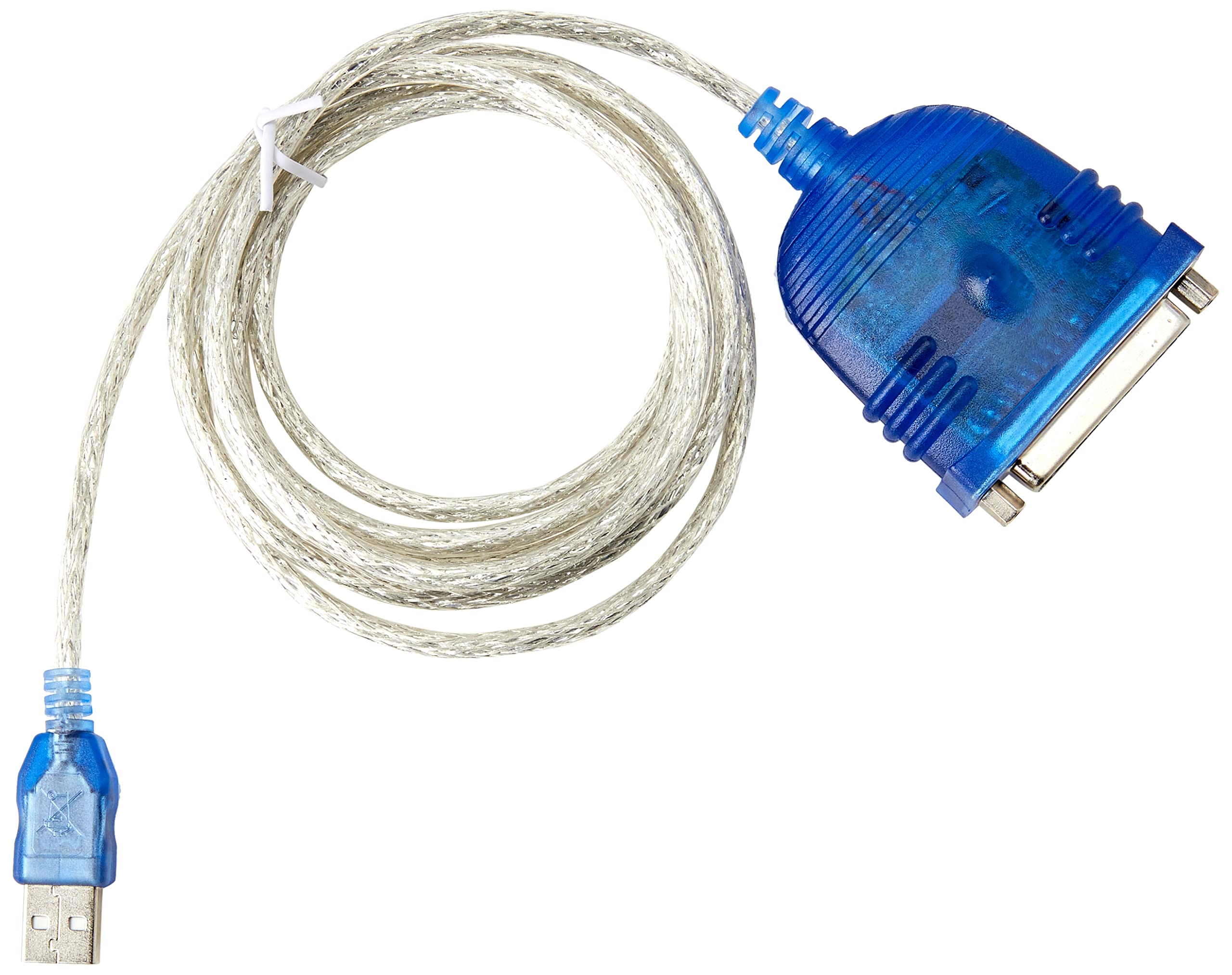 C2G 1.8M USB-A to DB25 Parallel Printer Adapter Cable - Connect Legacy Printers to Modern Computers for Office & Home Use