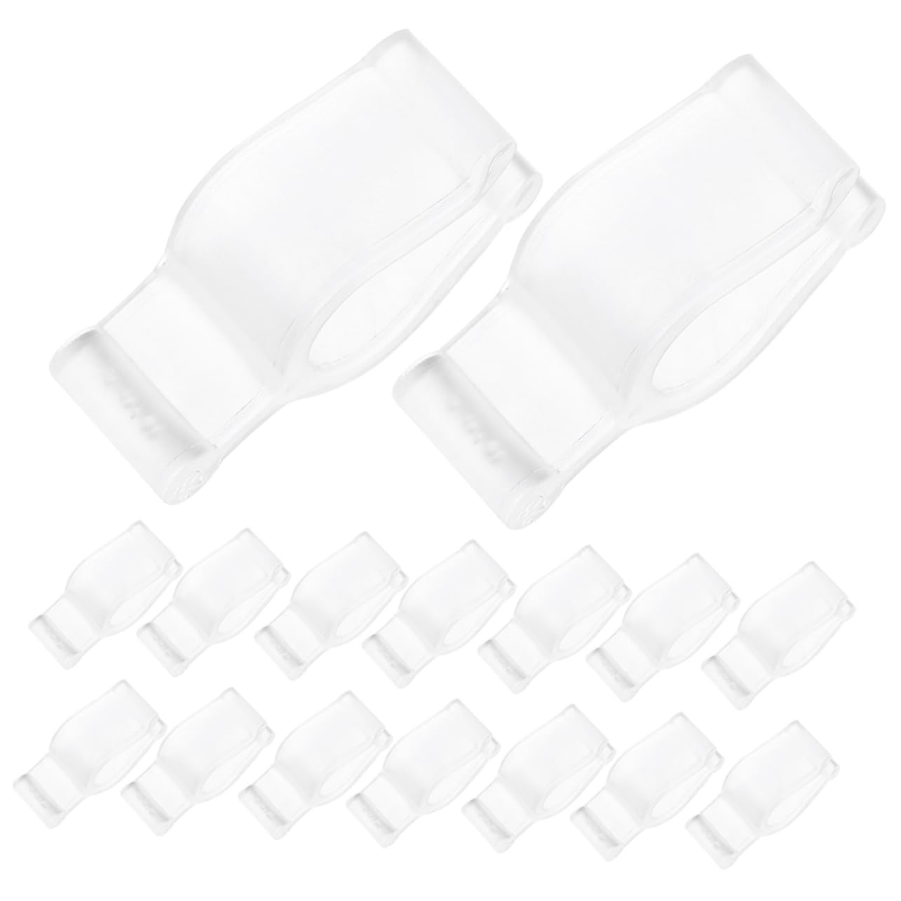 50pcs Leakproof Lotion Dispenser Locks - Plastic PP Bottle Pump Clips for Cosmetic & Shampoo Bottles - Secure Cleansing Oil & Liquid Dispensers - Ideal for Travel, Salon & Home Organization