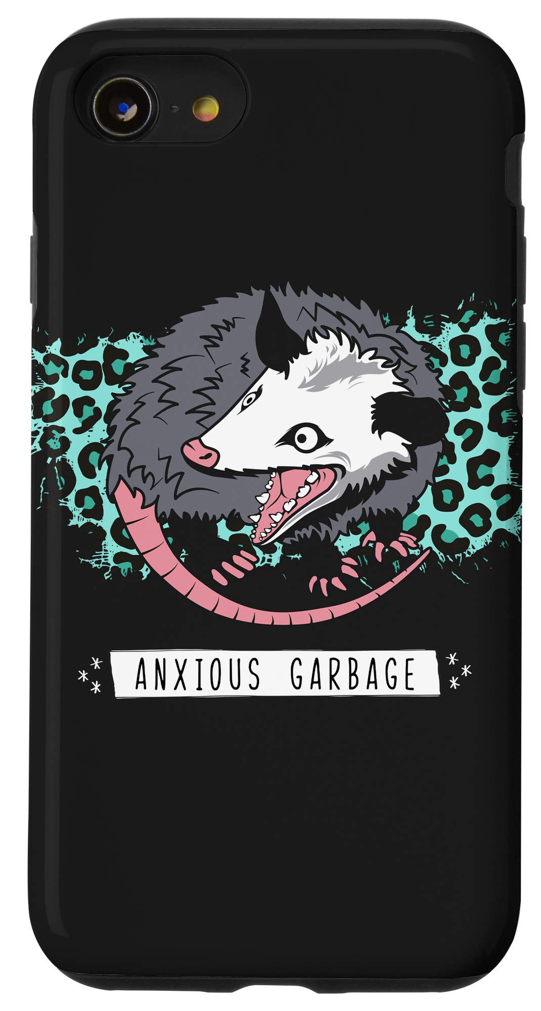 iPhone SE (2020) / 7 / 8 Funny Anxious Garbage Possum Phone Case - Cute Protective Cover for Everyday Use & Unique Gift Idea