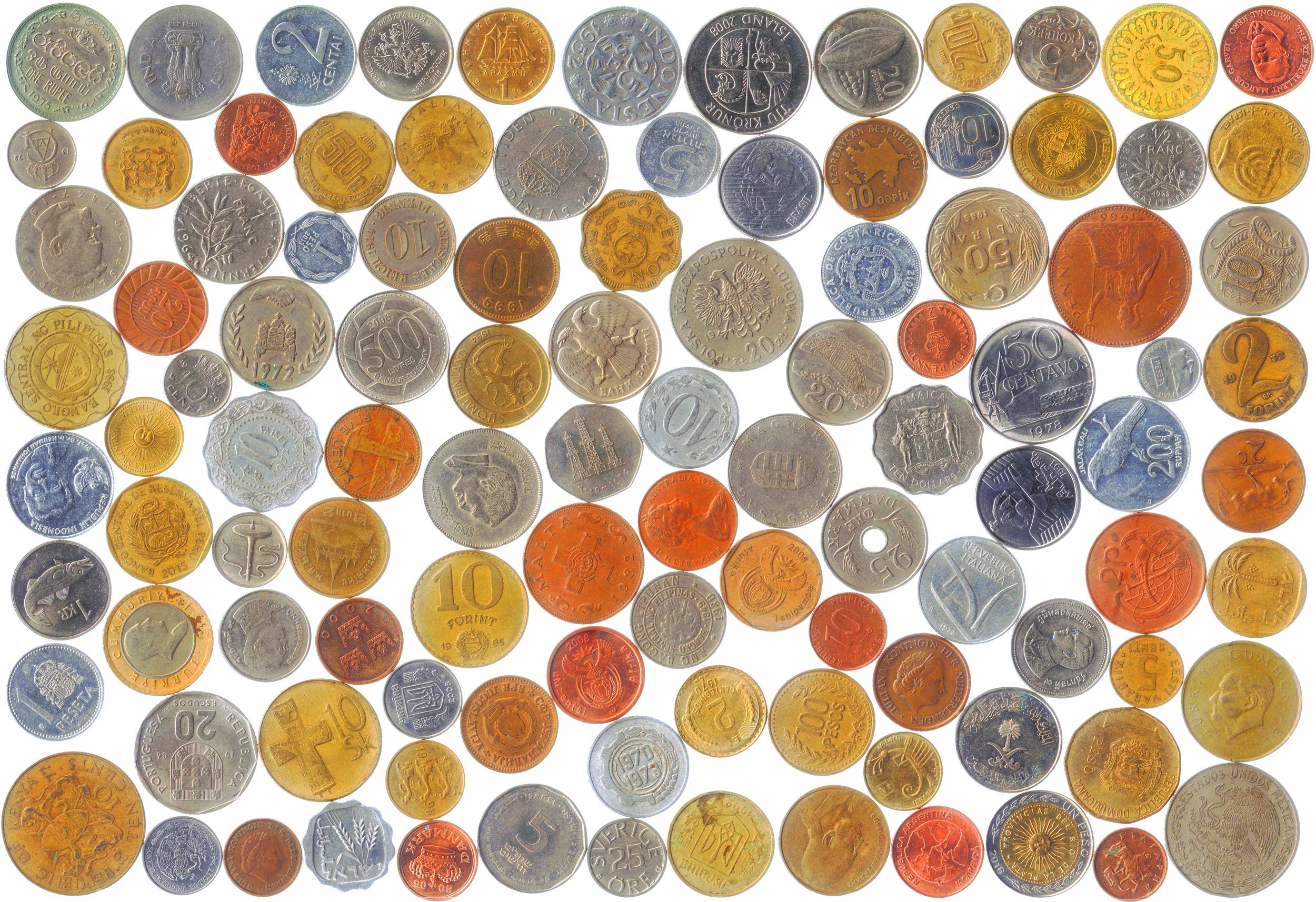 200 Rare & Unique Coins from 50 Countries - Complete World Coin Collection with Protective Storage Pouch | Perfect for Coin Collectors, Travel Souvenirs & Educational Gifts