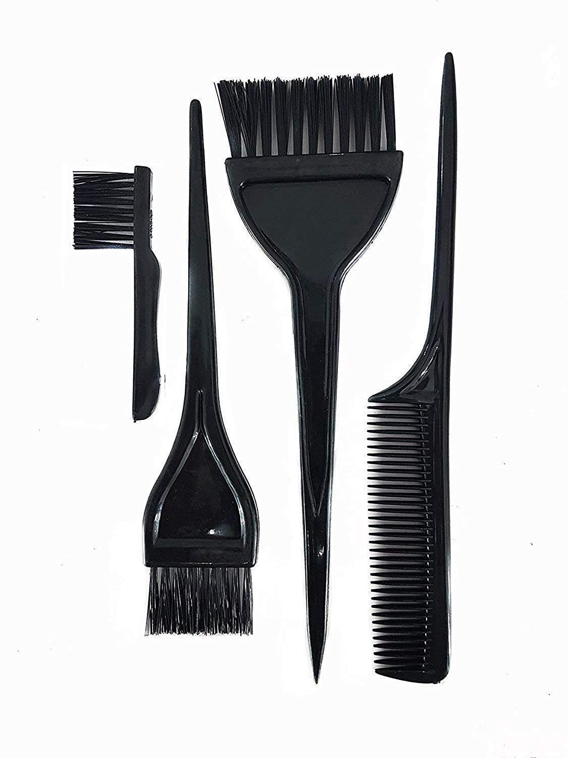 **DEXO Professional Hair Coloring Kit - 5-Piece Dye Brush Set with Mixing Bowl for Salon & Home Use | Long-Lasting Black Hair Dye for DIY Styling & Touch-Ups**
