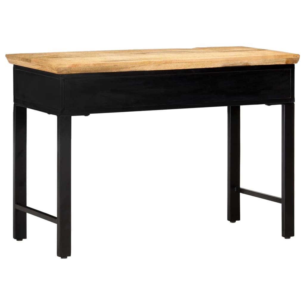 Solid Mango Wood Writing Desk with Storage - 43.3