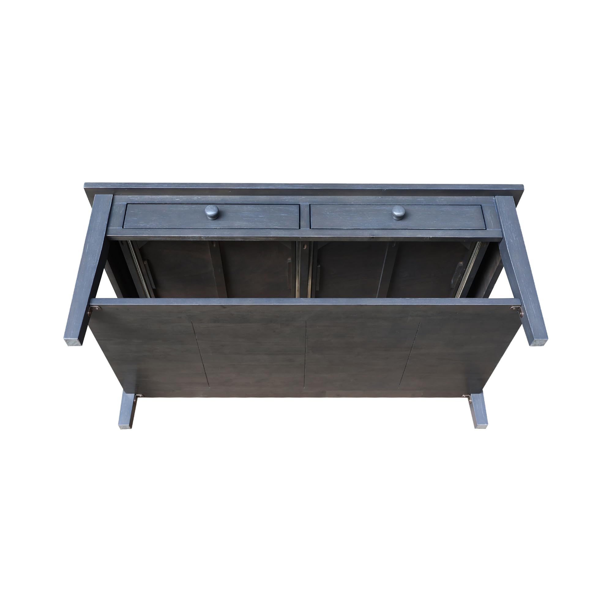 IC International Concepts Solid Wood Spencer Coffee Table - Modern Farmhouse Style for Living Room, Office & Lounge Areas