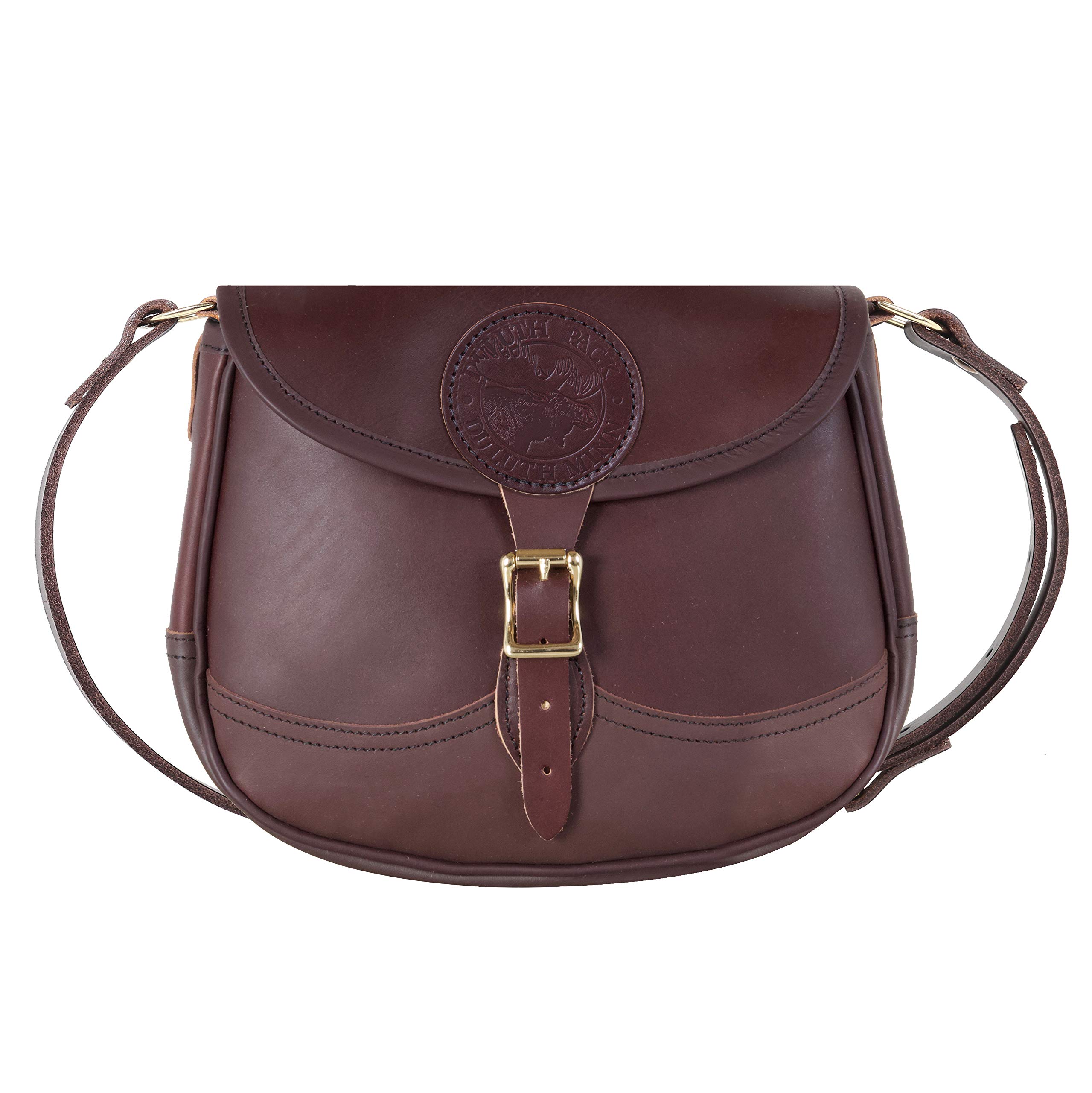 Duluth Pack #50 Classic Pebbled Leather Purse for Women - Genuine Leather Handbag with Adjustable Strap, Durable & Stylish Crossbody Bag - Perfect for Work, Travel, and Everyday Use