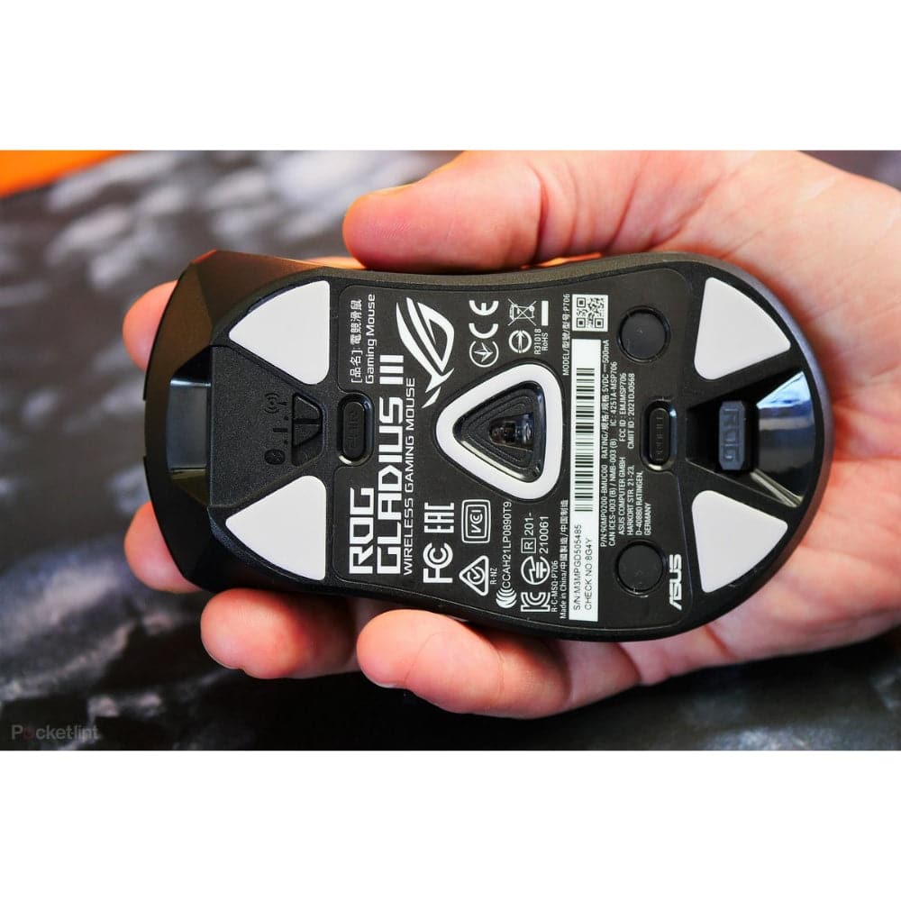 ASUS ROG GLADIUS III Wireless RGB Gaming Mouse - 16000 DPI, Ergonomic Design, 2.4GHz/Bluetooth/USB Connectivity - Perfect for FPS, MOBA & PC Gaming (2-Year Warranty)