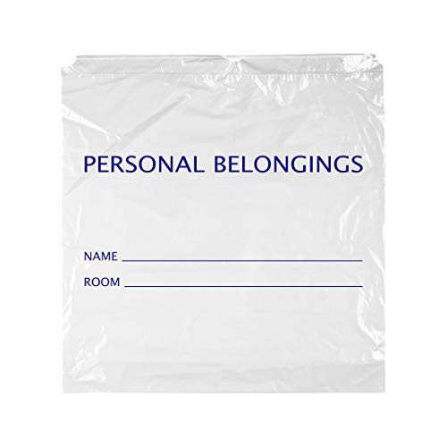 **APQ 250-Pack White 25x26 Inch Gusseted Drawstring Plastic Poly Bags (1.5 Mil Thick) - Personal Belongings Storage for Clinics, Hospitals & Travel - Durable, Hygienic & Reusable**    *(Use Cases: Perfect for organizing patient belongings in healthcare facilities, storing travel essentials, or protecting delicate items during storage.)*