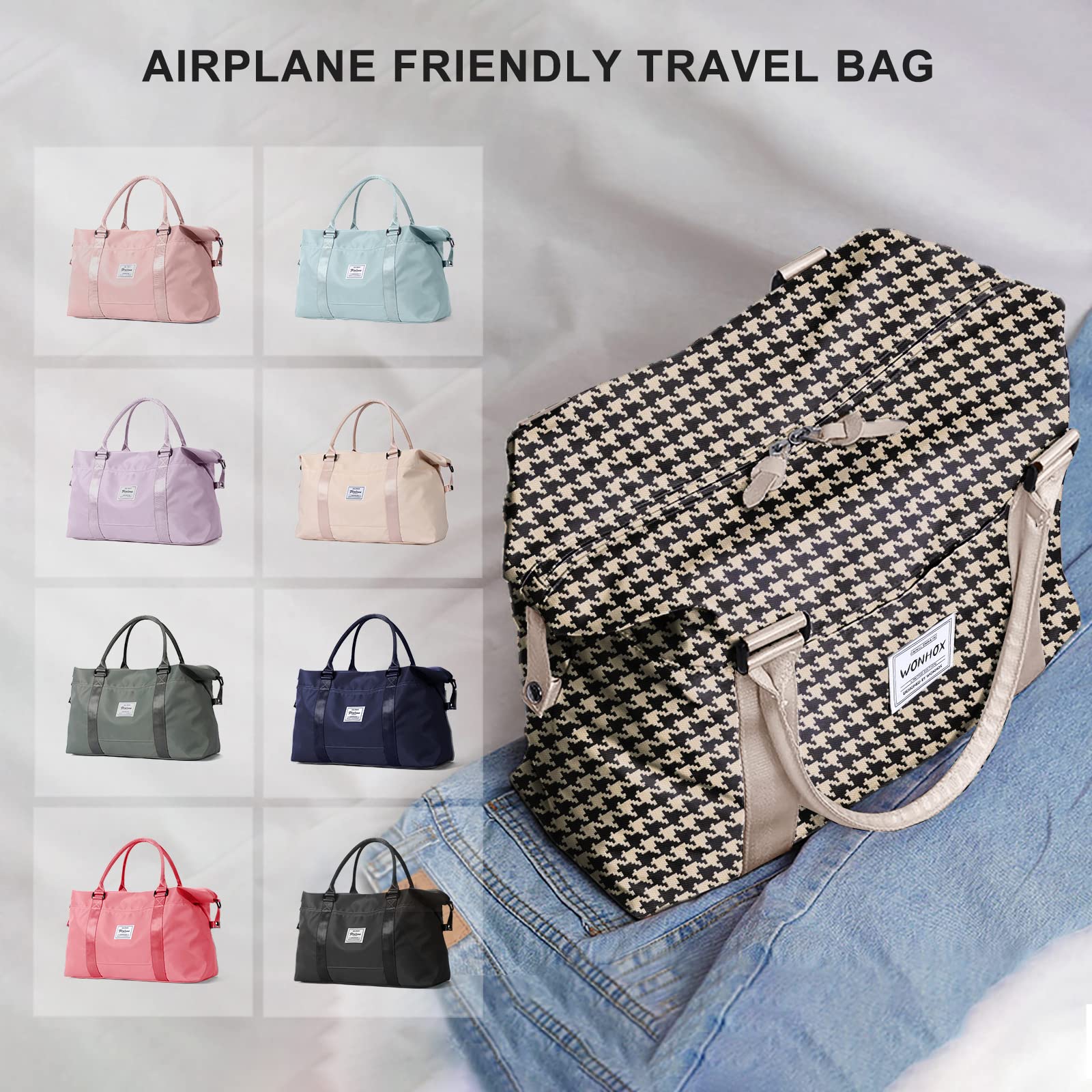 Lightweight Cabin Bag for Air Travel - Underseat Carry On Duffle Bag for Women & Men | Perfect as Personal Item, Weekend Overnight Bag & Gym Bag with Wet Pocket | Ideal for Flights, Business Trips & Quick Getaways