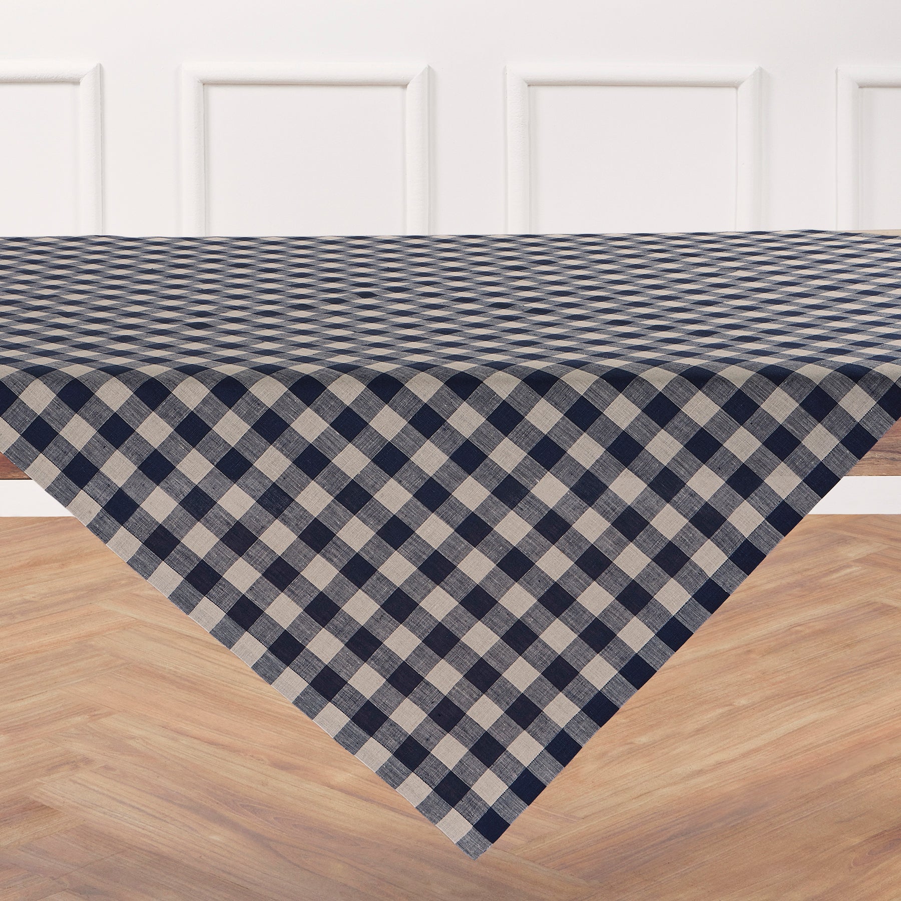 Morgan Check Table Throw - Classic Plaid Tablecloth for Dining Room, Kitchen, and Outdoor Picnics | Durable & Stylish Home Decor for Parties & Gatherings
