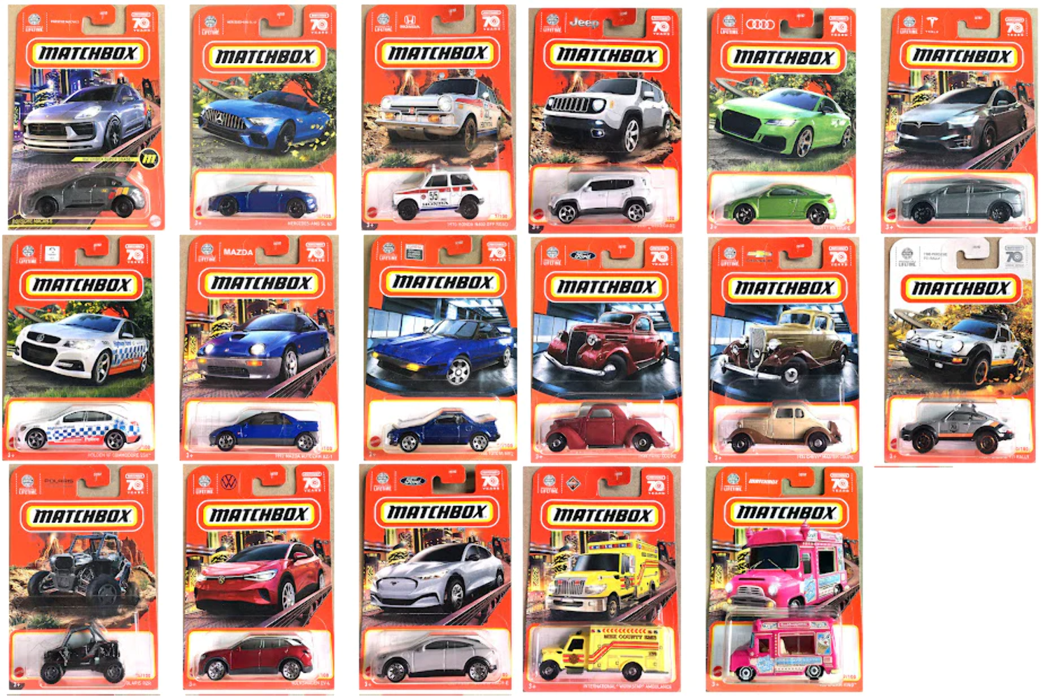 Matchbox Basic Cars Single Assortment - Die-Cast Toy Cars for Kids Collection & Play - Perfect for Birthday Gifts, Party Favors, and Pretend Play Scenes