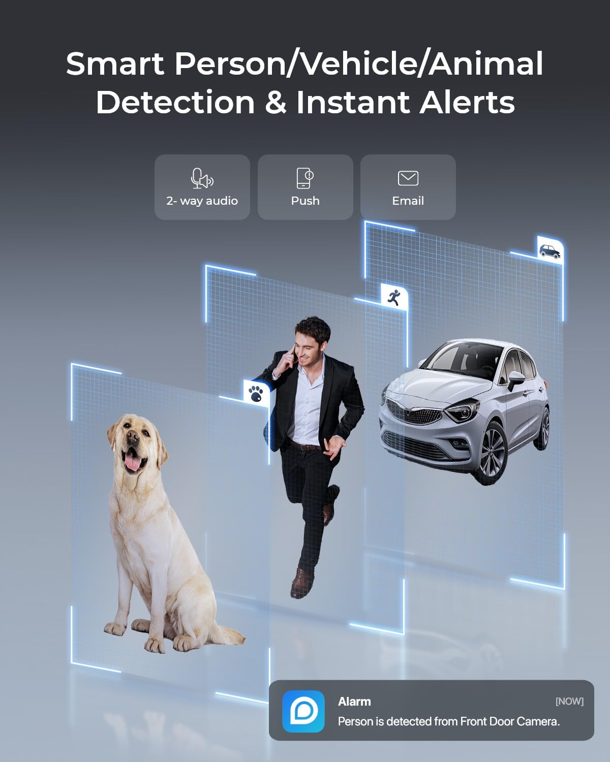 REOLINK RLC-540A 5MP Outdoor PoE Security Camera - 2.8mm Lens, 130° View Angle, IK10 Vandal Proof, Smart Motion Detection, Color Night Vision, 2-Way Audio, IP67 Weatherproof - Ideal for Home Surveillance, Business Security & Property Monitoring