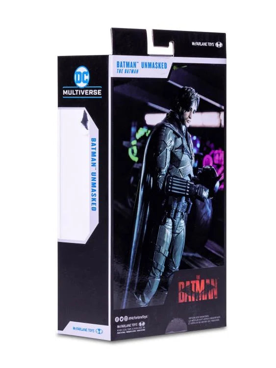 Batman Unmasked Action Figure - The Batman DC Multiverse Collectible by McFarlane Toys | Perfect for Superhero Fans & DC Comics Collectors